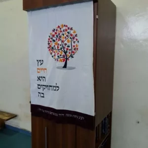 פרוכת "עץ חיים" צבעונית